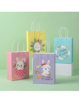 sachet cadeau Paques 21cm easter gift bag lapin fete celebration tahiti fenua shopping