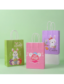 sachet cadeau Paques 21cm easter gift bag lapin fete celebration tahiti fenua shopping