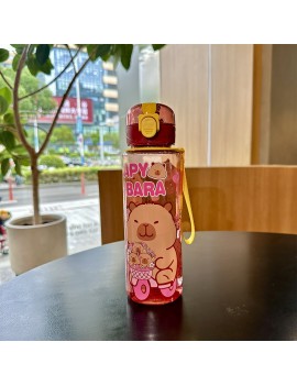 gourde kids capybara 800ml pvc bouteille color enfant boisson vaisselle capybara tahiti fenua shopping