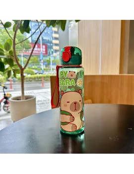 gourde kids capybara 800ml pvc bouteille color enfant boisson vaisselle capybara tahiti fenua shopping