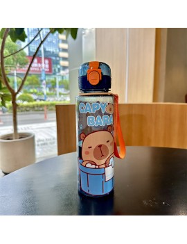 gourde kids capybara 800ml pvc bouteille color enfant boisson vaisselle capybara tahiti fenua shopping