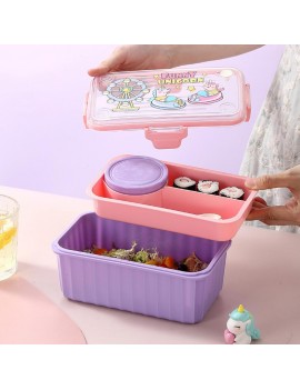 unch box color kids 22cm repas dejeuner boite enfant vaisselle tahiti fenua shopping