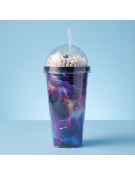 mug astronaute 450ml verre pvc vaisselle galaxie galaxy etoiles tahiti fenua shopping