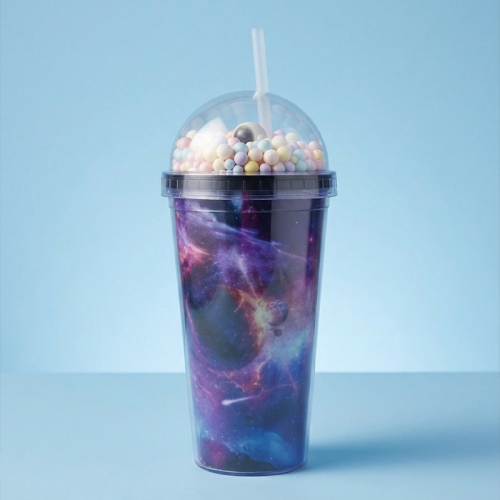 mug astronaute 450ml verre pvc vaisselle galaxie galaxy etoiles tahiti fenua shopping