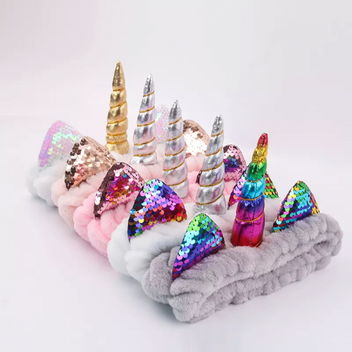 bandeau licorne headband unicorn fluffy doux tete cheveux beaute accessoire tahiti fenua shopping