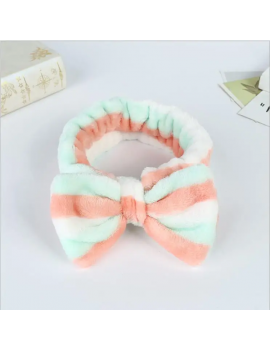 bandeau rayures headband doux fluffy beaute accessoire tete cheveux tahiti fenua shopping