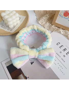 bandeau rayures headband doux fluffy beaute accessoire tete cheveux tahiti fenua shopping