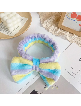 bandeau rayures headband doux fluffy beaute accessoire tete cheveux tahiti fenua shopping