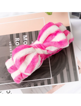 bandeau rayures headband doux fluffy beaute accessoire tete cheveux tahiti fenua shopping