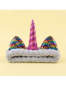 bandeau licorne headband unicorn fluffy doux tete cheveux beaute accessoire tahiti fenua shopping