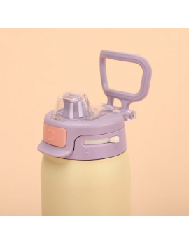 gourde isotherme pastel 1L acier inoxydable bouteille vaisselle tahiti fenua shopping