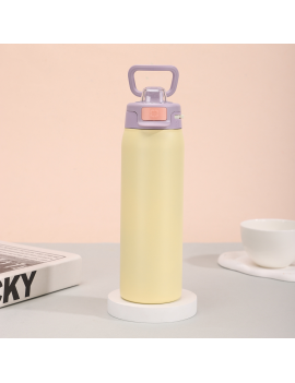 gourde isotherme pastel 1L acier inoxydable bouteille vaisselle tahiti fenua shopping