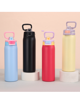 gourde isotherme pastel 1L acier inoxydable bouteille vaisselle tahiti fenua shopping