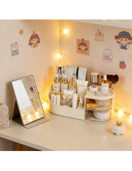 organisateur accessoires 2 tiroirs 26,5cm organizer rangement mobilier beauté tahiti fenua shopping