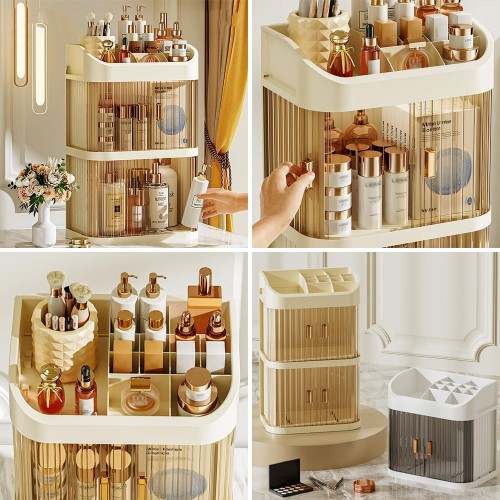 organisateur accessoires tour 40,5cm rangement mobilier pinceaux beaute tahiti fenua shopping