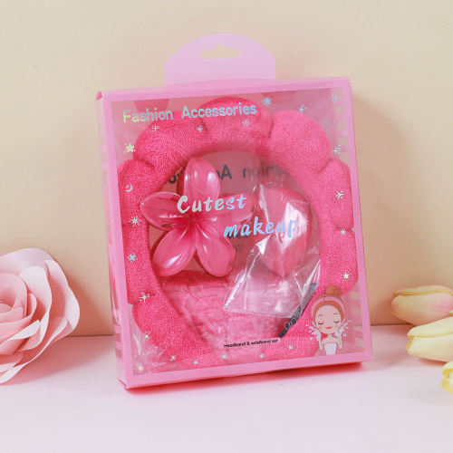 set serre tete make up 5 pieces eponges maquillage bien etre routine beaute accessoires tahiti fenua shopping