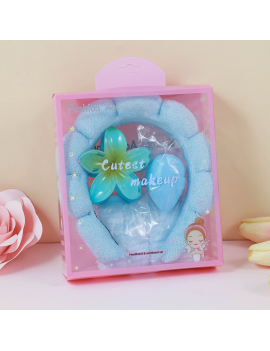 set serre tete make up 5 pieces eponges maquillage bien etre routine beaute accessoires tahiti fenua shopping