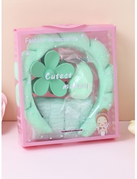 set serre tete make up 5 pieces flower fleur beaute accessoires box tahiti fenua shopping