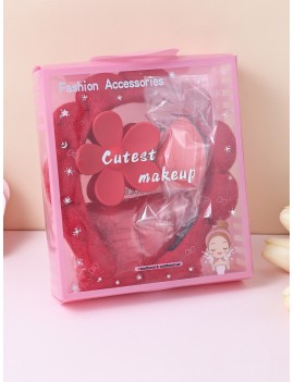 set serre tete make up 5 pieces flower fleur beaute accessoires box tahiti fenua shopping