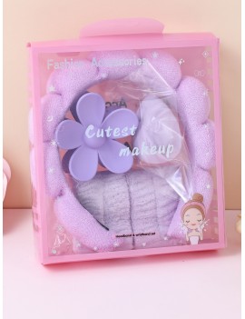 set serre tete make up 5 pieces flower fleur beaute accessoires box tahiti fenua shopping