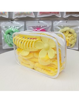 set trousse + 5 accessoires beaute routine eponge bandeau girl rangement tahiti fenua shopping