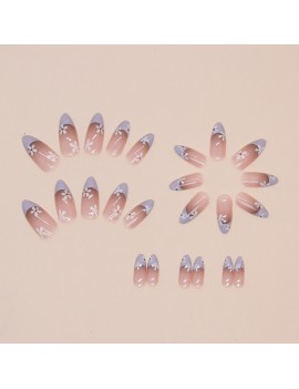 set faux ongles longs small flowers nails art manucure tropical tropic accessoire main tahiti fenua shopping
