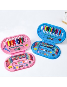 mallette coloriage kids 75pcs enfant papeterie trousse feutres fournitures tahiti fenua shopping