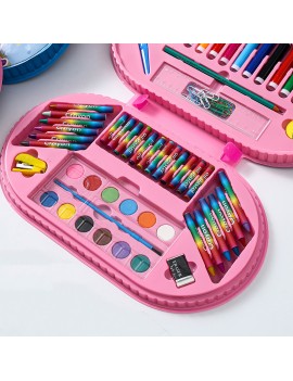 mallette coloriage kids 75pcs enfant papeterie trousse feutres fournitures tahiti fenua shopping
