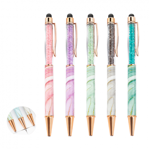 stylo marble color cristal pen papeterie couleur crystal ecrire notes tahiti fenua shopping