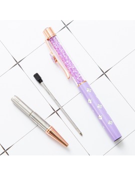 stylo strass fleur pastel glitters sparkle papeterie notes ecrire tahiti fenua shopping