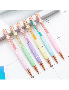 stylo strass fleur pastel glitters sparkle papeterie notes ecrire tahiti fenua shopping