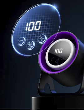 ventilateur compact led soft touch ventilo portable air frais chaleur vent maison quotidien tahiti fenua shopping