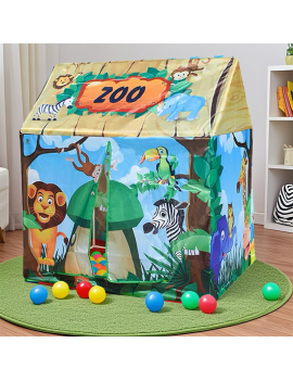 tente maison zoo 104cm cabane tent jungle animaux kids enfant tahiti fenua shopping