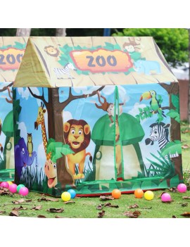 tente maison zoo 104cm cabane tent jungle animaux kids enfant tahiti fenua shopping
