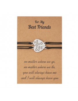 set 2 bracelets BFF cœur hand meilleure amie friendship amitie bijoux accessoire tahiti fenua shopping