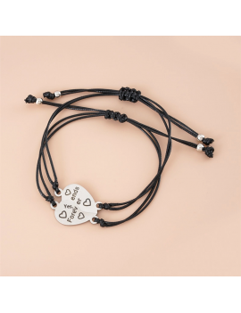 set 2 bracelets BFF cœur hand meilleure amie friendship amitie bijoux accessoire tahiti fenua shopping
