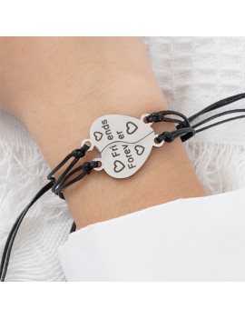set 2 bracelets BFF cœur hand meilleure amie friendship amitie bijoux accessoire tahiti fenua shopping