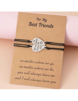 set 2 bracelets BFF cœur hand meilleure amie friendship amitie bijoux accessoire tahiti fenua shopping