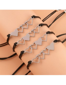 set 4 bracelets sisters cœur hand meilleure amie friendship amitie bijoux accessoire tahiti fenua shopping