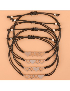set 4 bracelets sisters cœur hand meilleure amie friendship amitie bijoux accessoire tahiti fenua shopping