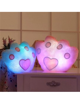 coussin patte light peluche plush color doux fluffy lumineux kids enfant chambre tahiti fenua shopping