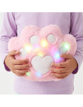 coussin patte light peluche plush color doux fluffy lumineux kids enfant chambre tahiti fenua shopping