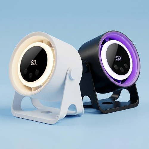 ventilateur compact led soft touch ventilo portable air frais chaleur vent maison quotidien tahiti fenua shopping