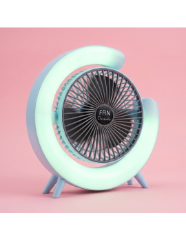 ventilateur de table led ventilo portable air frais chaleur vent maison quotidien tahiti fenua shopping