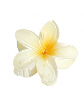 barrette hibiscus flower coloré été fleurie tipanier élégant girl fille femme cheveux ondulé long frisé tahiti fenua shopping