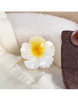 barrette tropical flower pince fleur hibiscus accessoire cheveux tahiti fenua shopping