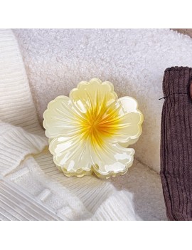 barrette tropical flower pince fleur hibiscus accessoire cheveux tahiti fenua shopping