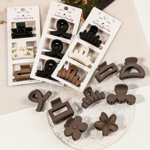 set 3 pinces small accessoire cheveux barrette beaute tahiti fenua shopping