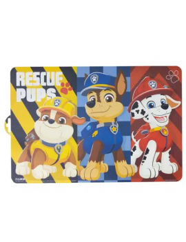 set de table Patpatrouille rescue chien heros enfant kids licence tahiti fenua shopping
