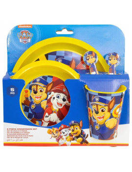 set repas 5 pieces Patpatrouille rescue enfant kids licence tahiti fenua shopping